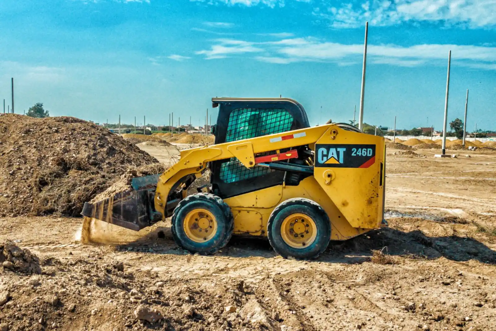 Skid steer loader ready for rental
